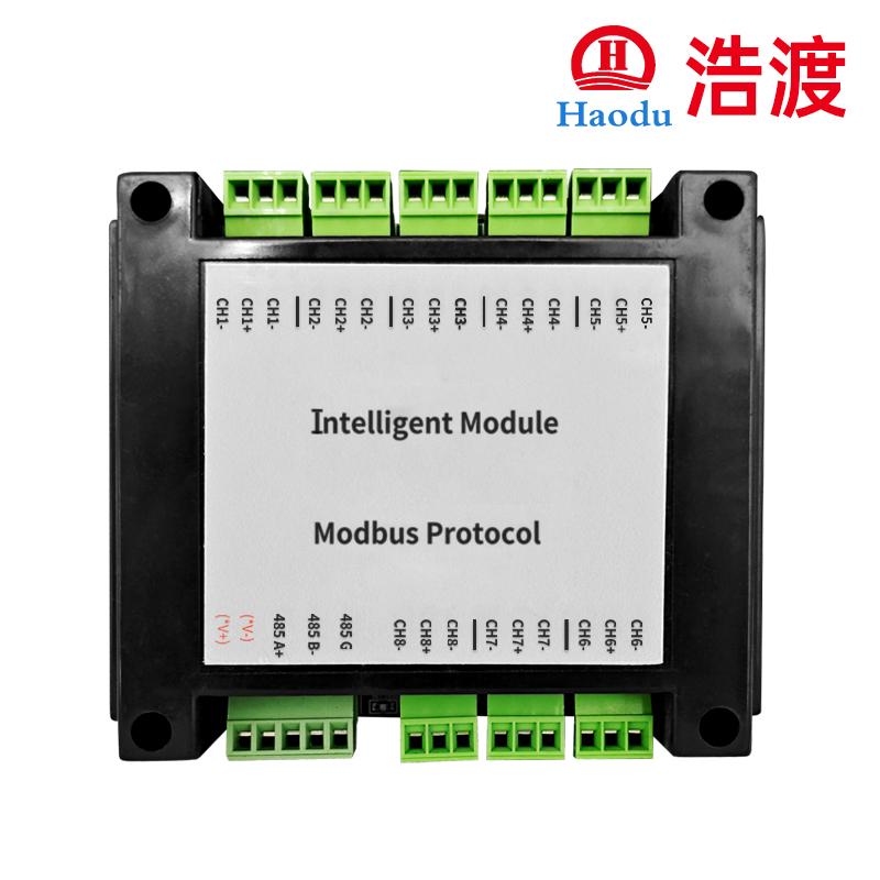 8路PT100轉(zhuǎn)485溫度采集器（無(wú)顯示）